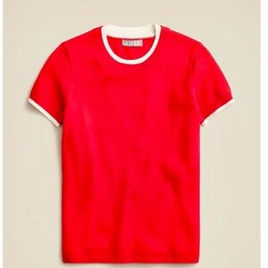 J. Crew- Carolyn layered sweater-tee in merino wool. Size S. Like new.